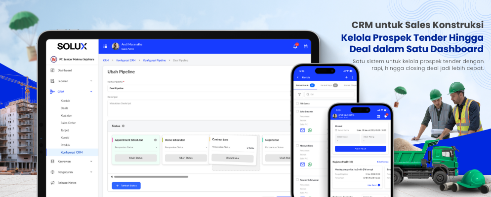 Meningkatkan Efisiensi Tender & Pipeline Proyek melalui Digitalisasi di Sektor Konstruksi